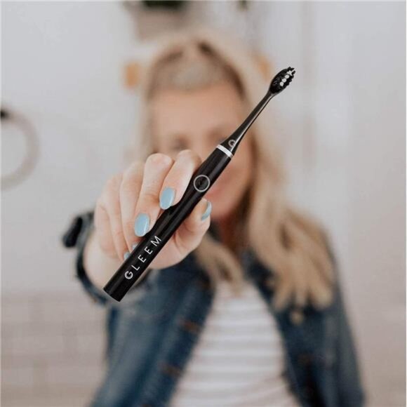 Gleem Battery Powered Electric Toothbrush, Black - Picture 5 of 8
